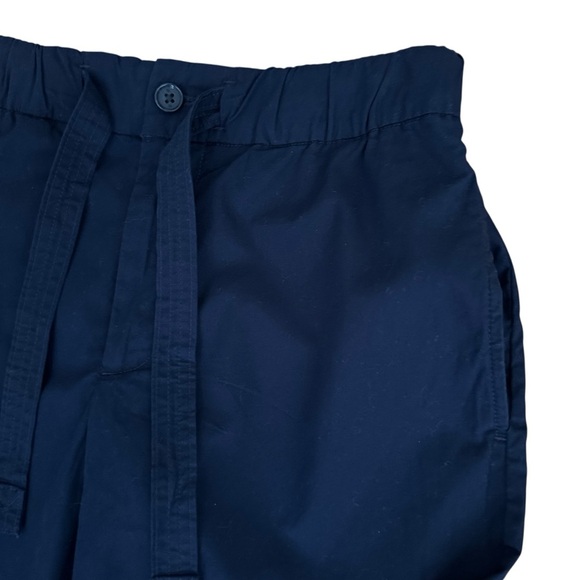 BANANA REPUBLIC Navy Blue Poplin Straight Leg Pants Modern Basic Casual Chic 8 - Picture 5 of 14